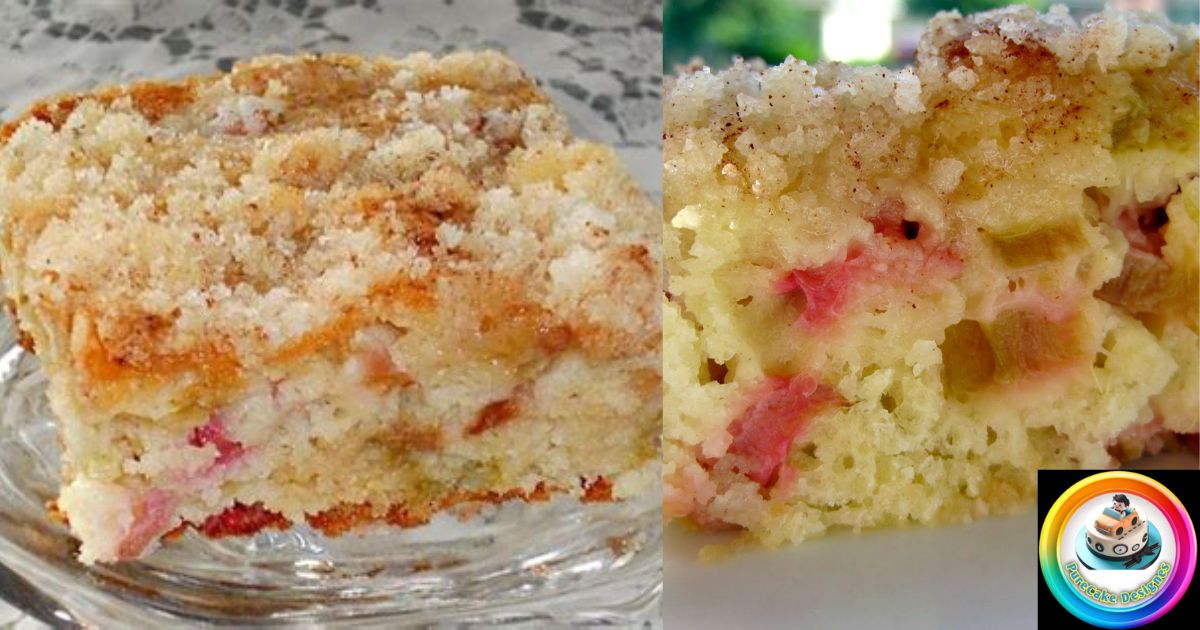 Oma’s Old-Fashioned Rhubarb Cake